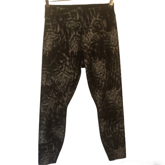 Good American green/black print leggings sz 4 - Picture 5 of 14